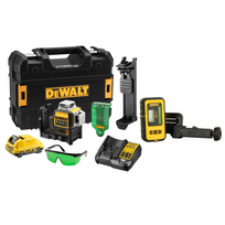 DCE089D1G DeWALT kryžminių linijų lazeris + DE0892G lazerio detektorius