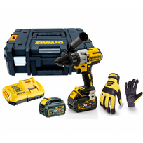 DCD996T2 DeWALT suktuvas-gręžtuvas + DPG21L EU pirštinės (2x6.0 Ah)
