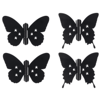 Lankstas durims Butterfly, 10.5 cm, 0.6 cm, juoda sp., 2 vnt.