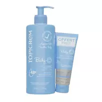 Topicrem Set: Baby, Ultra-Moisturizing Body Milk, 500 ml + Baby, Cleansing Shower Gel, 75 ml