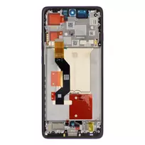 Motorola  Edge 60 Pro LCD Display + Touch Unit + Front Cover Sparkling Grape (Service Pack)