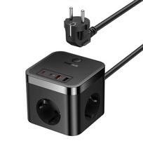 Baseus PowerCombo Universali maitinimo juosta Indoor Black