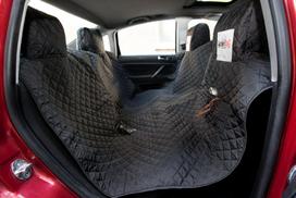 Hobbydog automobilio sėdynių užtiesalas su velcro juosta, juodas, 220x140 cm