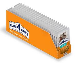 Club 4 Paws Premium suaugusioms sterilizuotoms katėms, 80 g x 24 vnt.
