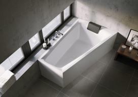 Kampinė vonia RIHO Still Smart Plug&Play 170x110 cm, 170x110 cm, kairė