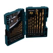 Makita Grąžtų komplektas 19 vnt. (1.5-10mm) metalui HSS-TIN  D-67527
