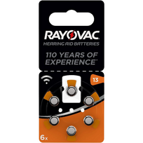 Klausos aparatų baterijos Rayovac Special 13, 6 vnt.