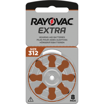 Klausos aparatų baterijos Rayovac Extra 312, 8 vnt.
