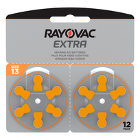 Klausos aparatų baterijos Rayovac Extra 13, 12 vnt.