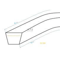 Trapecinis eigos diržas Oleo-Mac G53TBX, 53THX, MAX44TBX Z30 10x765mm Li, 10,00x803mm La