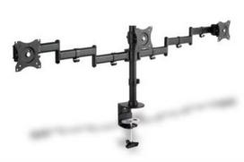 DIGITUS DA-90362 universalus monitoriaus stovas trims ekranams | Max. 3x27" | Reguliuojamas ir pasukamas 360°