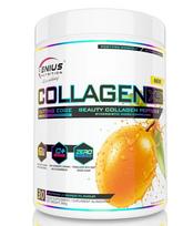 COLLAGEN X5 - hidrolizuotas kolagenas su hialurono rūgštimi | Genius Nutrition (360 g /30 porcijų) - strawberry
