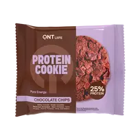 Baltyminis sausainis QNT su šokolado gabaliukais, 60 g
