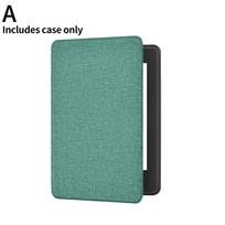 For Kindle Paperwhite 2024 7 Inch (12th Gen) PU E-book Hand Shockproof Case Auto EReader Suppor D4X9 Green-1set