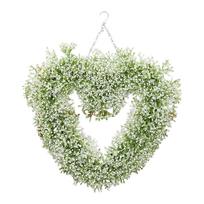 American Valentine's Day Artificial Heart-Shaped Potted Plant Wreath Party Home Decor One Size
