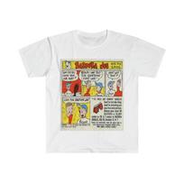 Unisex Soft Cotton T-Shirt. Bazooka Joe. Bazooka Gum Comic Unisex T-Shirt L
