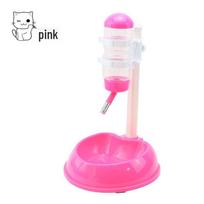 Automatic Cat & Dog Water Dispenser with Hanging Feeder & Bowl rožinė širdelės spalva