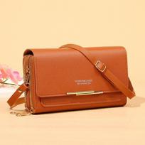 PU Leather Women Messenger Bag With Strap Fashion Cross Body Shoulder Bag Outdoor Handbag Large-capacity Ladies Bags Wallet