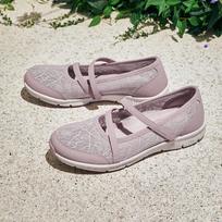 Skechers moteriški Mary Jane tipo vaikščiojimo batai US 5.5 šviesi violetinė