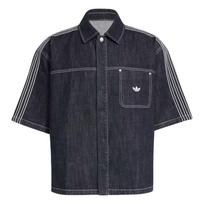 adidas Originals Džinsinis trumpomis rankovėmis marškinis Tamsiai mėlynas KG6448 A/M