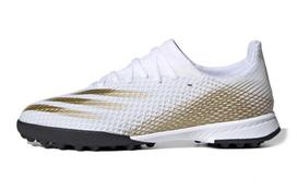 Adidas X GHOSTED .3 Tf Slip Resistant Low top Kids' Soccer Shoes White Brown Black Kids' EG8214 28