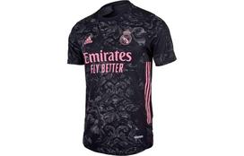 Adidas Real Madrid Trečias Autentiškas Marškinėliai 20/21 Džersis Juodas GE0932 M