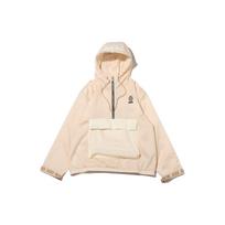 Nike X Atmos WMNS NSW Circa Series Letter Print Half-Zip Hoodie Women hoodie Pink Beige DM5264-219 XS