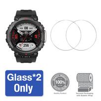 Stiklas+Dėklas Amazfit T-Rex 2 Ekrano Apsauginė Grūdinto Stiklo Plėvelė ir TPU Minkštas Apsauginis Buferis T Rex 2 Rex2 Dangtelis Priedai for Amazfit T Rex 2