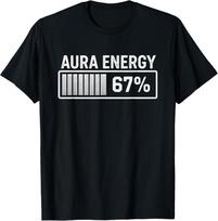 Aura 67 juokingas šeši septyni memė Gen Alpha slengas marškinėliai unisex marškinėliai L