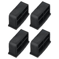 Set of 4 Rubber Ladder Leg Foot Covers for Improved Grip and Stability