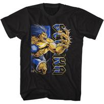 Street Fighter - Mens 90S Style Blanka Short Sleeve T-Shirt S juoda