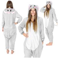 Men's elephant pajamas funny adult kigurumi onesie warm XL Onesie costume grey elephant - M
