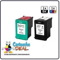 HP 337 - HP 343 - HP OfficeJet 6310 6315 PSC 4180 Photosmart C4100 C4180 C4190 Rinkinys 2 kasetės suderinamos HP337 HP343