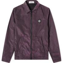 Stone Island Logo Patch Zip Straight Long Sleeve Jacket Men jackets Purple 731511534-V0129 M