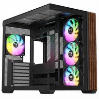 Thermaltake S380 TG ARGB PC-Gehäuse, Midi-Tower, ATX, Tempered Glass - inklusive 4x 120-mm-Lüfter, Black | CA-11K-00M1WN-00 | 4711658544568