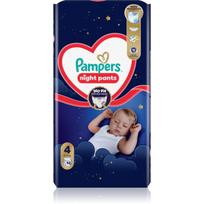Pampers Night Pants Size 4 vienkartinės sauskelnės-kelnaitės naktinė priemonė 9-15 kg 52 vnt.