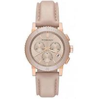 Burberry BU9704 Chronograph Rose Dial Rose gold-tone Women's Watch 38mm rožinė