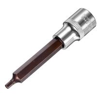 1/2  Drive Hex Torx Spline Bit Socket CR-V Bits Sockets 4  Length Ratchet Wrench Extension Rod H4 H7 H12 H17 T52 T60 T70 M5-M18