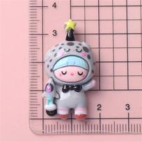 5PCS Resin Colorful Princess Burger Donut Star Cartoon man Flat back Stone Figurines Scrapbook DIY Bow Decor Accessories Crafts 5Pcs