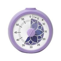 Self Discipline Visual Timer 60 Minute Kitchen Cooking Timer  Homework Focus Aid Round Purple
