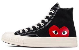 Converse X Comme Des Garcons Play All Star Chuck 70 High Lace-Up Sneakers 150204C 36.5