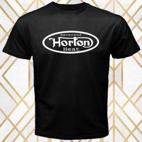 Kunigas Horton Heat Garsaus Muzikanto Logotipas Juodi Unisex Marškinėliai S