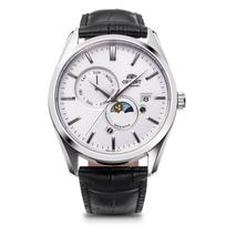 Orient SUN MOON Automatinis Šiuolaikinis su Japonijos Garantija & Laikrodis, Stilius, Vyriškas, Baltas, Sidabrinis, RN-AK0305S, Gamintojo