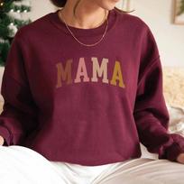 Mamos megztiniai Motinos dienos dovana Močiutės megztiniai Dovana mamai mamai Hoodie Mama Crewneck Megztiniai Nauji mamos drabužiai 3XL mėlyna