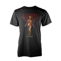 „Nirvana In Utero Ly“ juodi marškinėliai, Kurto Cobaino ir Grohlo unisex marškinėliai S