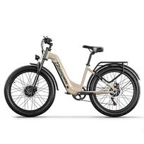 Shengmilo S700 Elektrinis kalnų dviratis, 2000W, Samsung 48V 17.5Ah, Maksimalus greitis 45KM/H, Hidrauliniai stabdžiai, 26  storos padangos, IP45, Priekinė pakaba 48V 2000W 17.5Ah smėlis