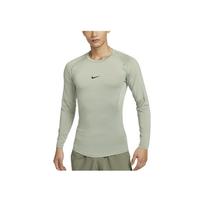 Nike Pro Dri-Fit Logo Breathable Quick-Dry Fitted Training Raglan Long Sleeve T-Shirt Men Tops Horizon-Green FB7920-370 S