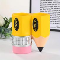1pc Resin Pen Holder as a Back to School Gift for Decorating the Desktop, Suitable for Desktop Storage of Pencils geltona