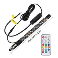30/60/90cm RGB LED Vėliavos Stiebo Lempa UTV Jeep Visureigiui ATV Sunkvežimiui 1FT Automobilio Aplinkos Šviesa Su Nuotolinio Valdymo Pultu Atspari Vandeniui Vėliavos Šviesa