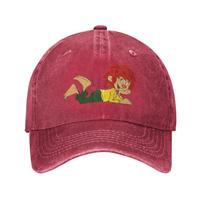 Pumuckl skalbti džinsiniai beisbolo kepurės Snapback beisbolo kepurės Kvėpuojanti Casquette lauko unisex One Size